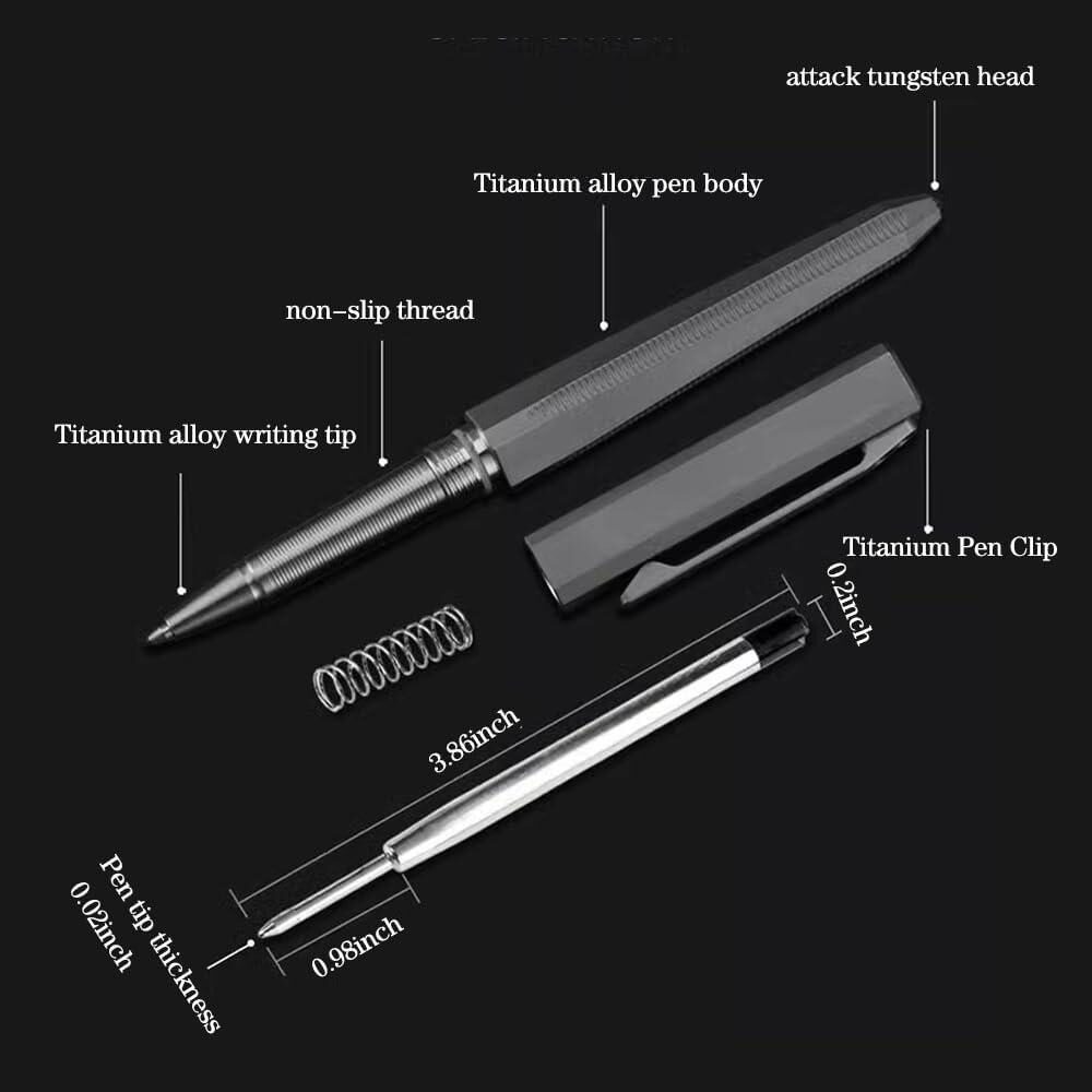 Dry film lubrication for titanium ballpoint pen internal parts