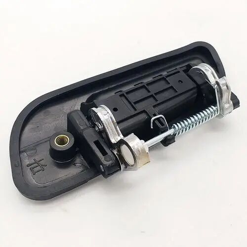 Car door handle inner mechanism with return spring and pivot rod